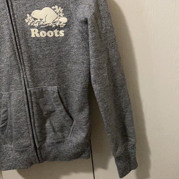 Roots Grey & White Zip Up Hoodie - Picture 5 of 7